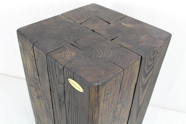 Pedestal 40 cm Pedestal i genbrugstræ