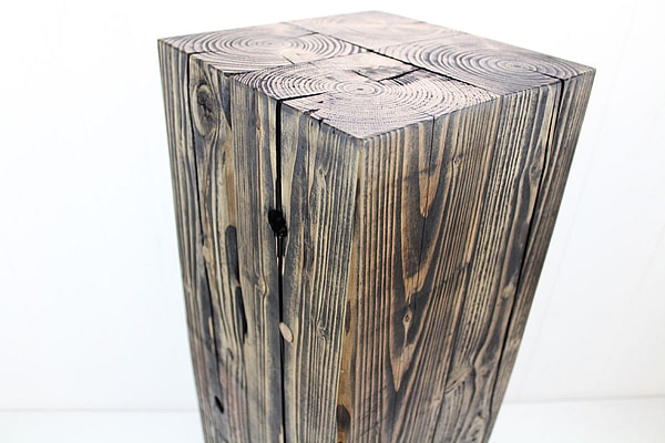 Pedestal 80 cm pedestal i genbrugstræ 80 cm