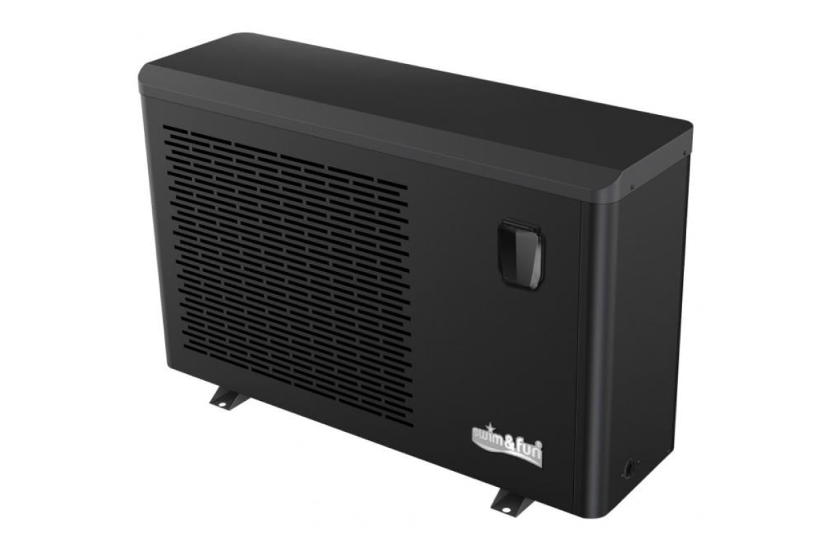 Swim & Fun Varmepumpe / Sort-metal & Wi-Fi - 9kW