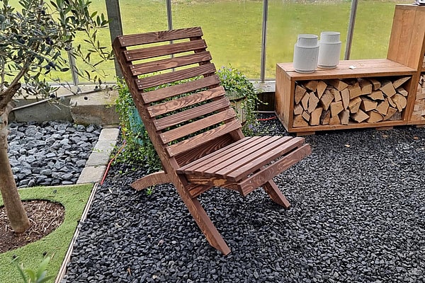 Strandstol i genbrugstræ - Idalund Design