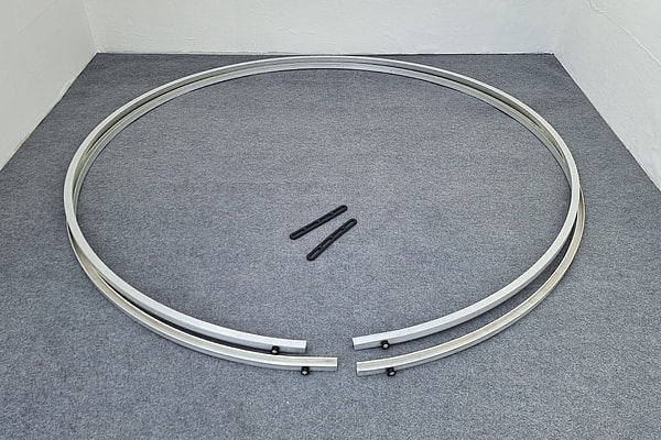Aluminiums ringe med 2 stk. gummistropper